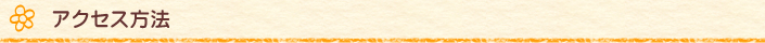 アクセス方法