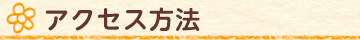 アクセス方法