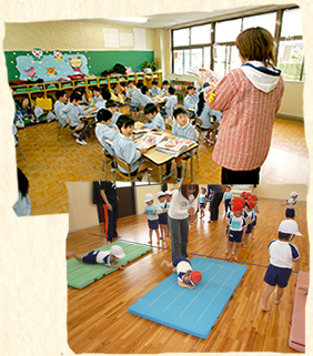 子どもたちの登園風景