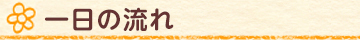 一日の流れ